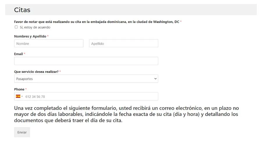 sacar cita consulado dominicano en eua